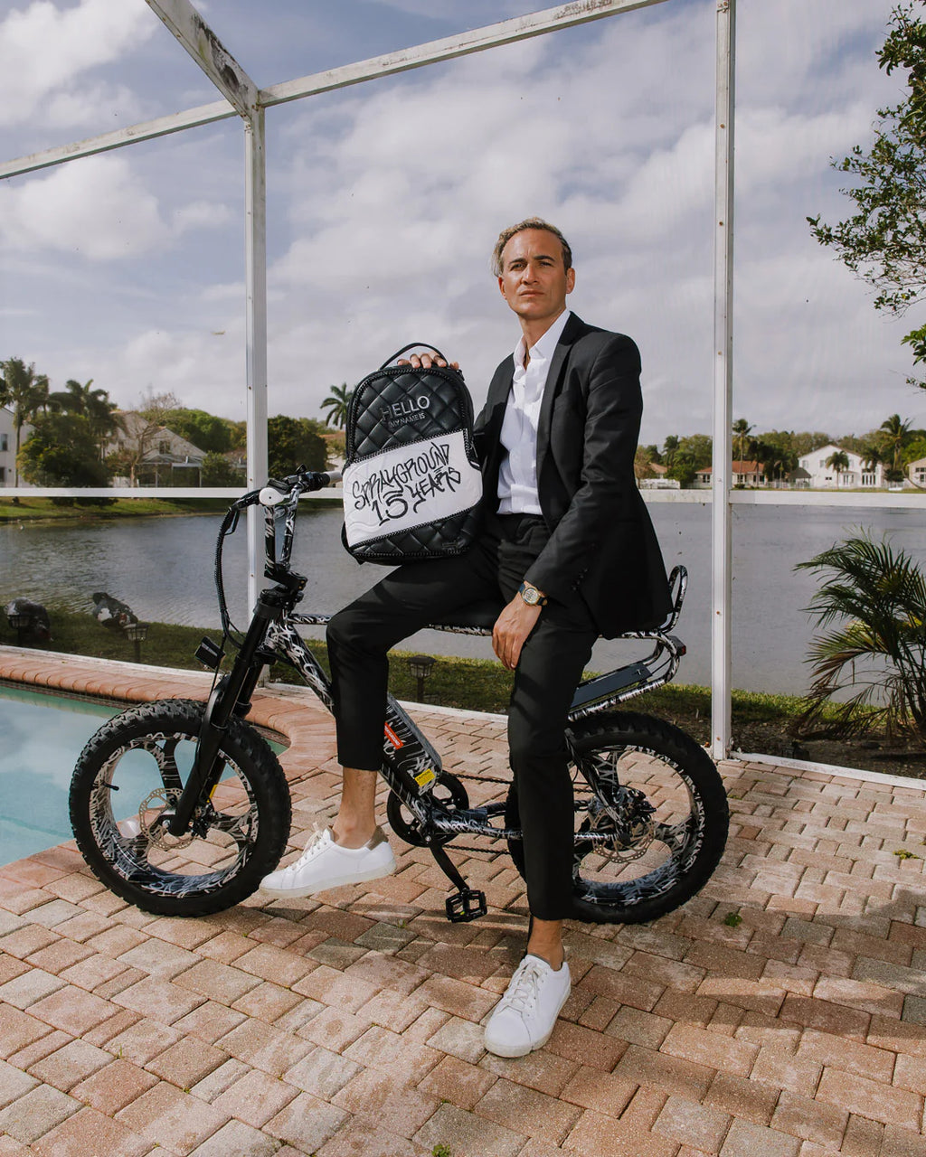 HELLO MY NAME IS 15 YEARS QUILTED BACKPACK