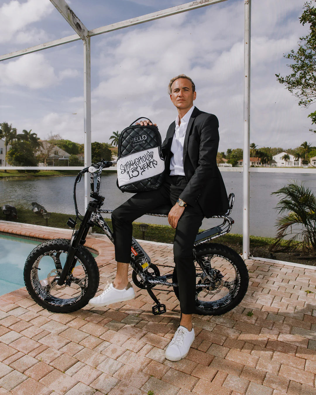 HELLO MY NAME IS 15 YEARS QUILTED BACKPACK